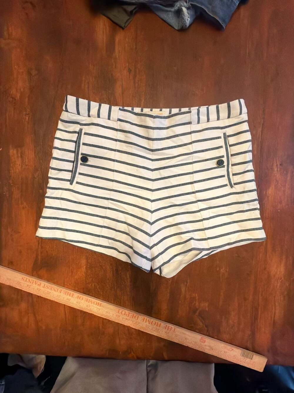 Lucy & Laurel Striped Nautical Sailor Shorts Size 8